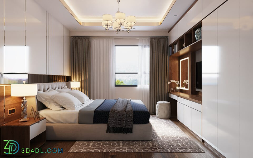 3D Interior Scenes File 3dsmax Model Bedroom 119 By Pham Hung