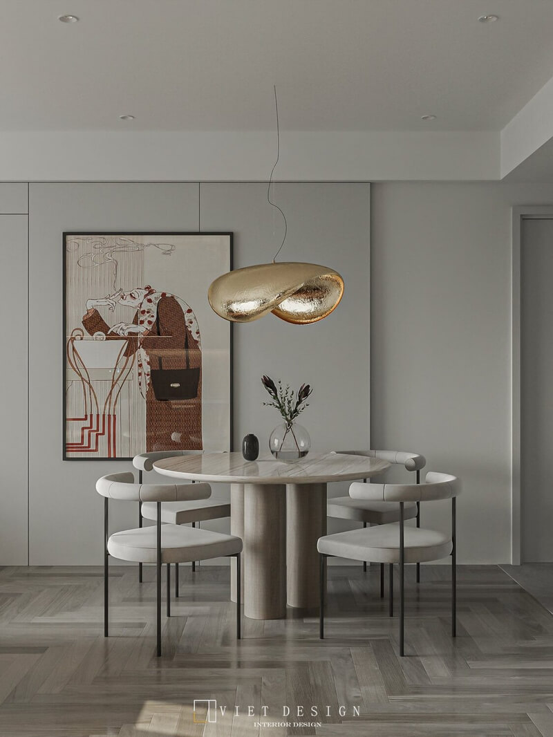  Living Room- Kitchen Interior Model By Quoc Quyen