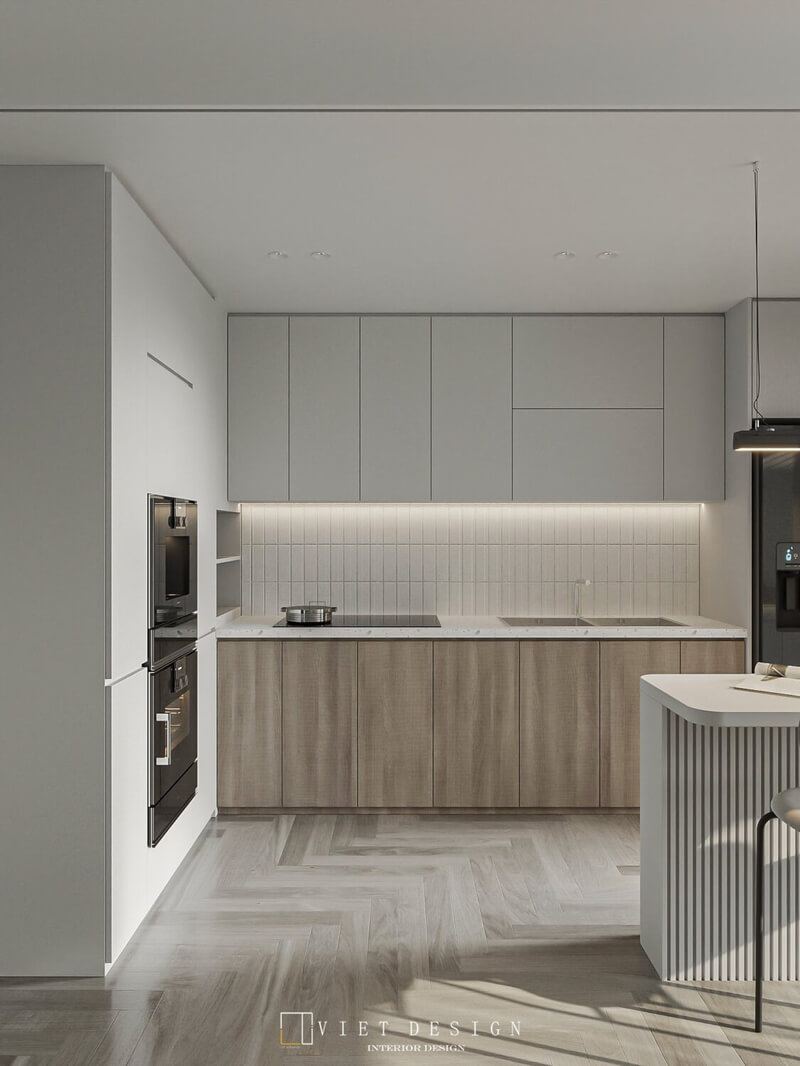  Living Room- Kitchen Interior Model By Quoc Quyen