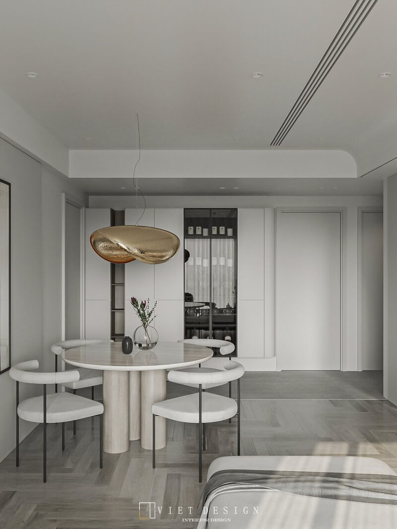  Living Room- Kitchen Interior Model By Quoc Quyen