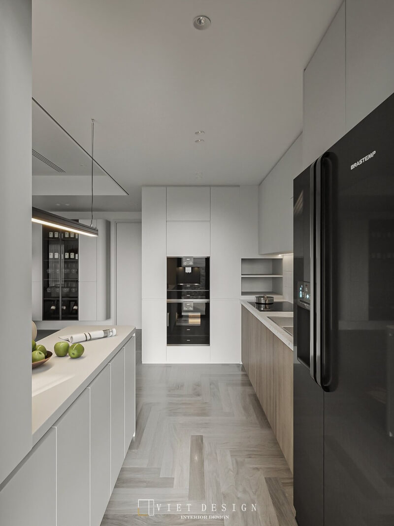  Living Room- Kitchen Interior Model By Quoc Quyen