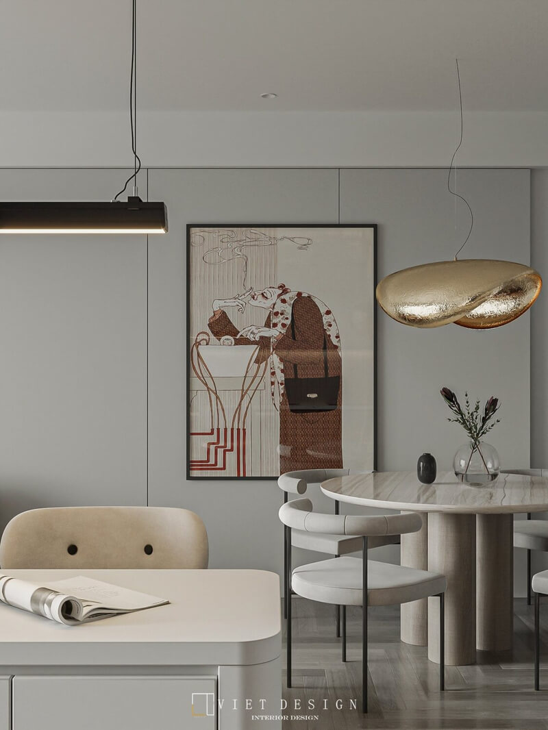  Living Room- Kitchen Interior Model By Quoc Quyen