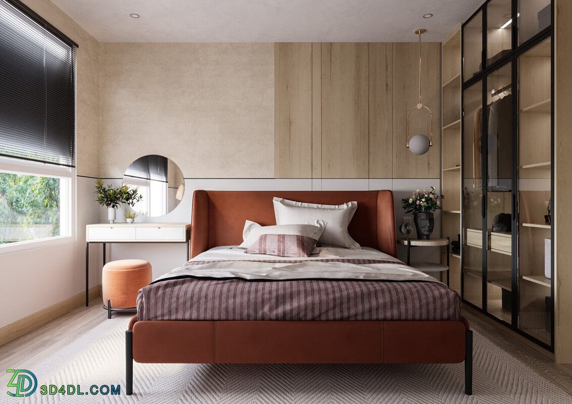 3D Interior Scenes File 3dsmax Model Bedroom 459 By Tuan An