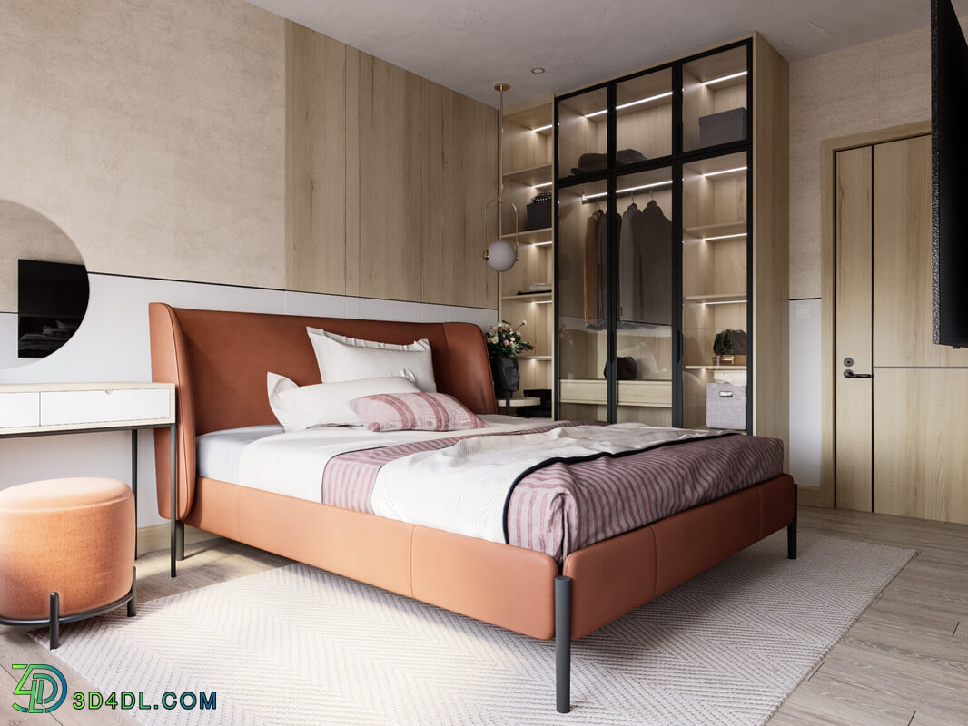 3D Interior Scenes File 3dsmax Model Bedroom 459 By Tuan An