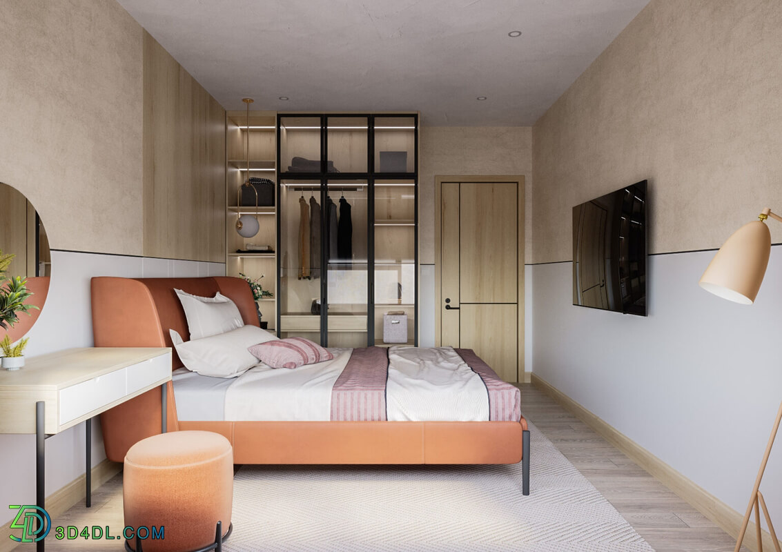 3D Interior Scenes File 3dsmax Model Bedroom 459 By Tuan An