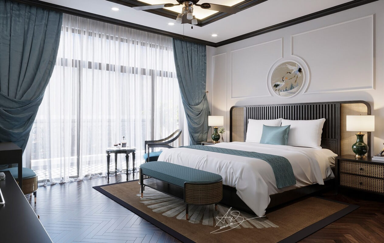  Indochine Bedroom Interior Model by Nguyen Viet Anh