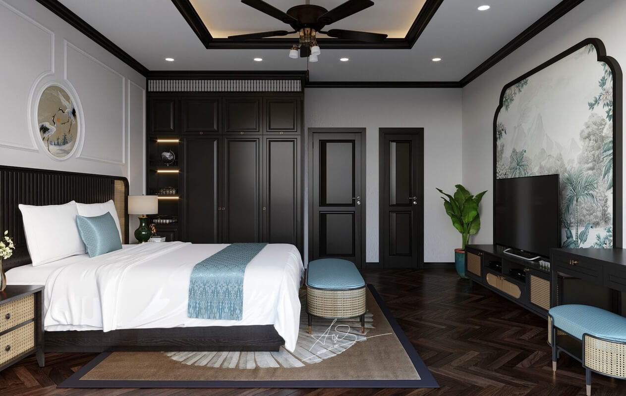  Indochine Bedroom Interior Model by Nguyen Viet Anh