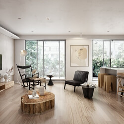  3D Interior Living room by Le Hieu 