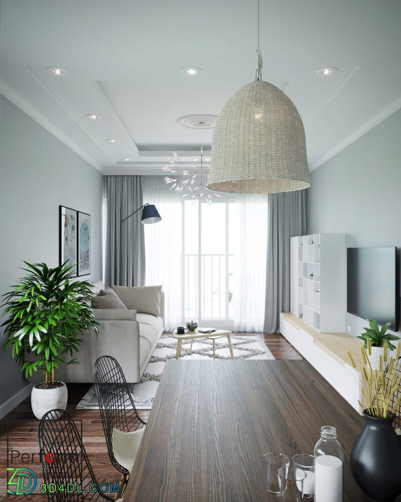 3D Interior Apartment 126 Scene File 3dsmax By DaoTung