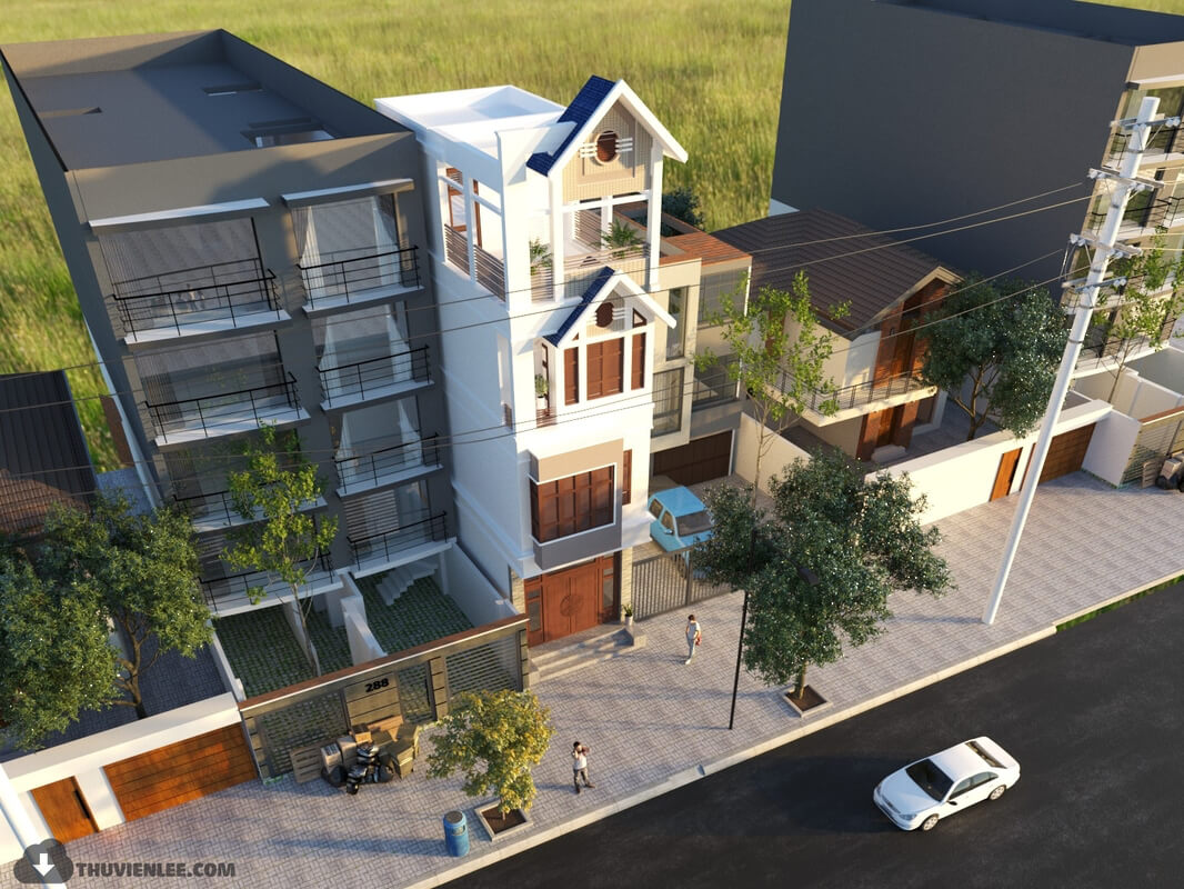 3D Exterior House 10 Scene Model 3dsmax By Huy Hieu Lee