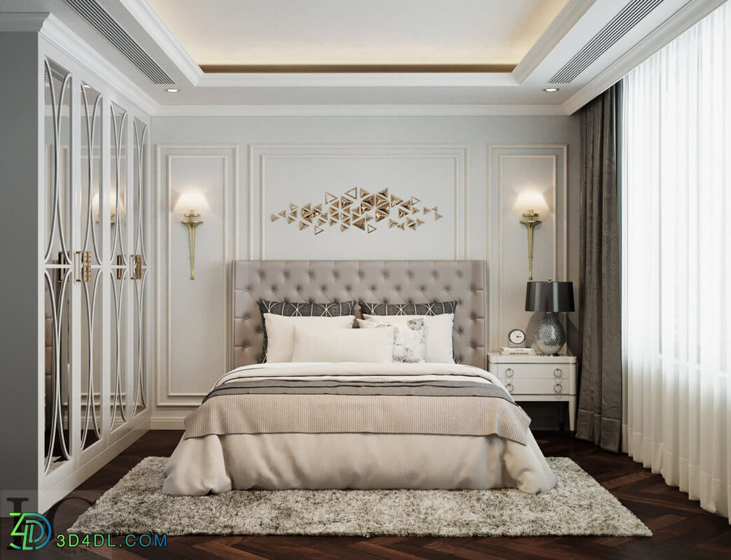 3D Interior Scenes File 3dsmax Model Bedroom 359 By NguyenHuuCong