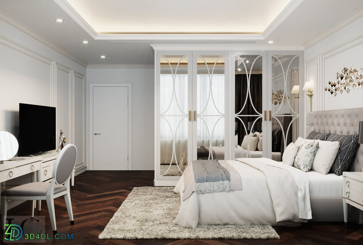 3D Interior Scenes File 3dsmax Model Bedroom 359 By NguyenHuuCong