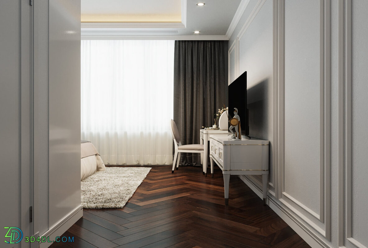 3D Interior Scenes File 3dsmax Model Bedroom 359 By NguyenHuuCong