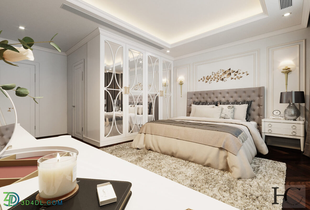 3D Interior Scenes File 3dsmax Model Bedroom 359 By NguyenHuuCong