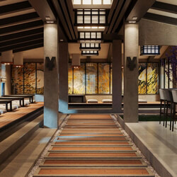  3D Interior Restaurant by Duy Le 