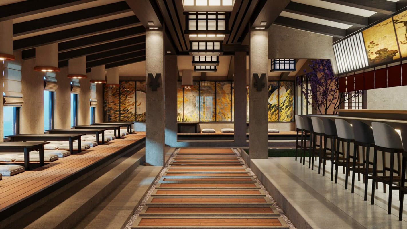  3D Interior Restaurant by Duy Le