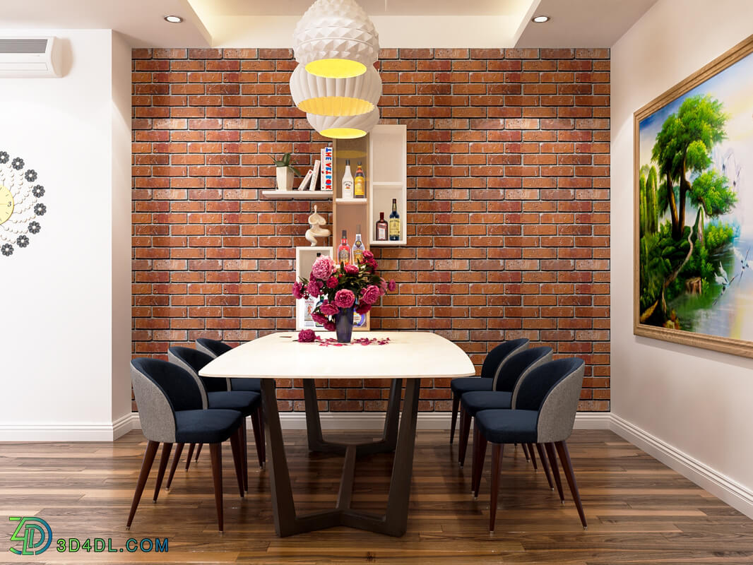 3D Interior Kitchen- Livingroom 13 Scenes File 3dsmax 