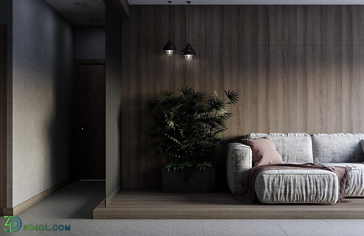 3D Interior Apartment 105 Scene File 3dsmax By Nguyen Xuan Long