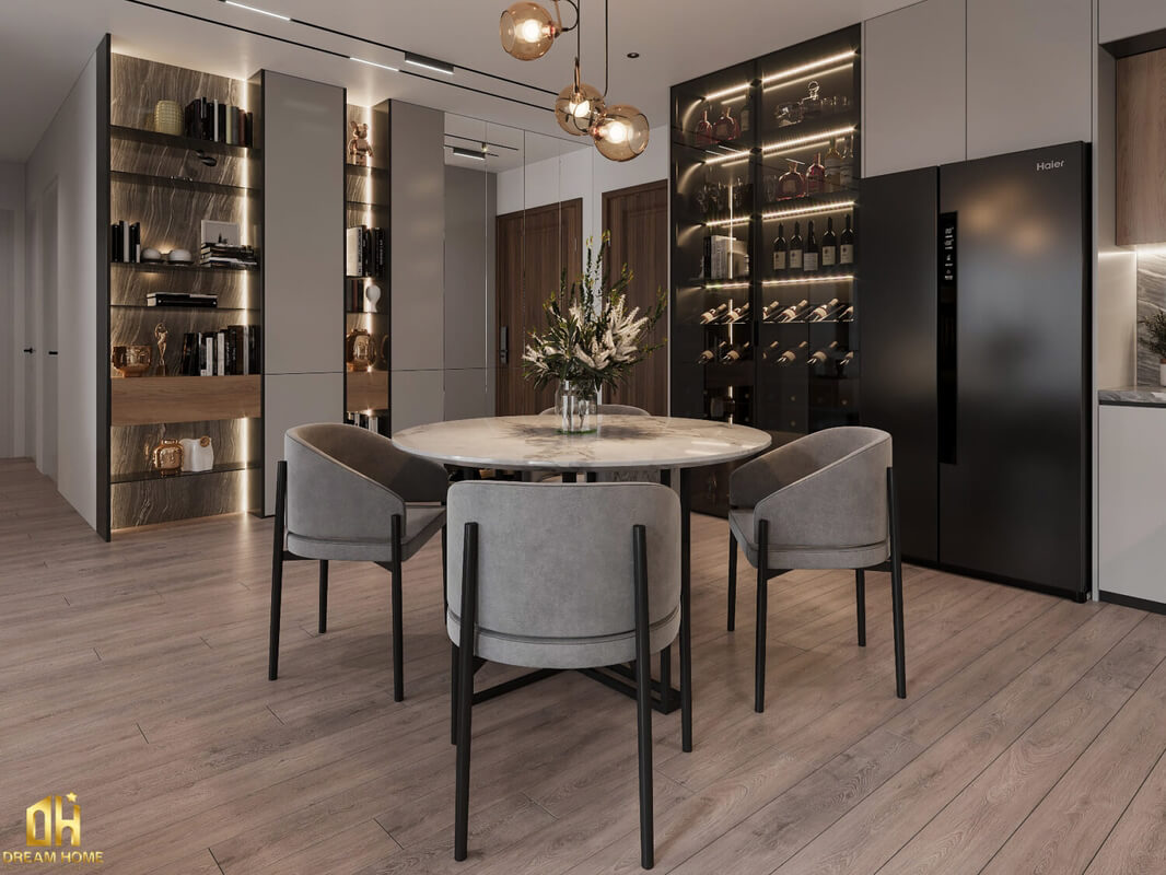  3D Interior Living Room- Kitchen Model by Phong Mai