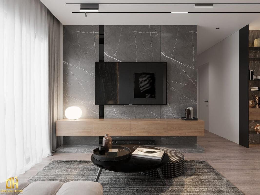  3D Interior Living Room- Kitchen Model by Phong Mai