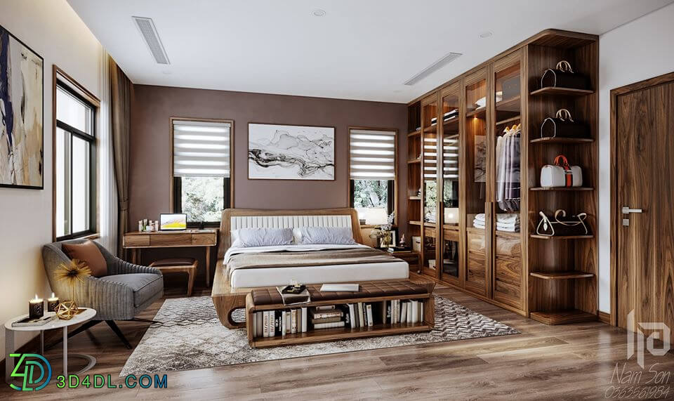 3D Interior Scenes File 3dsmax Model Bedroom 267 By NamSon