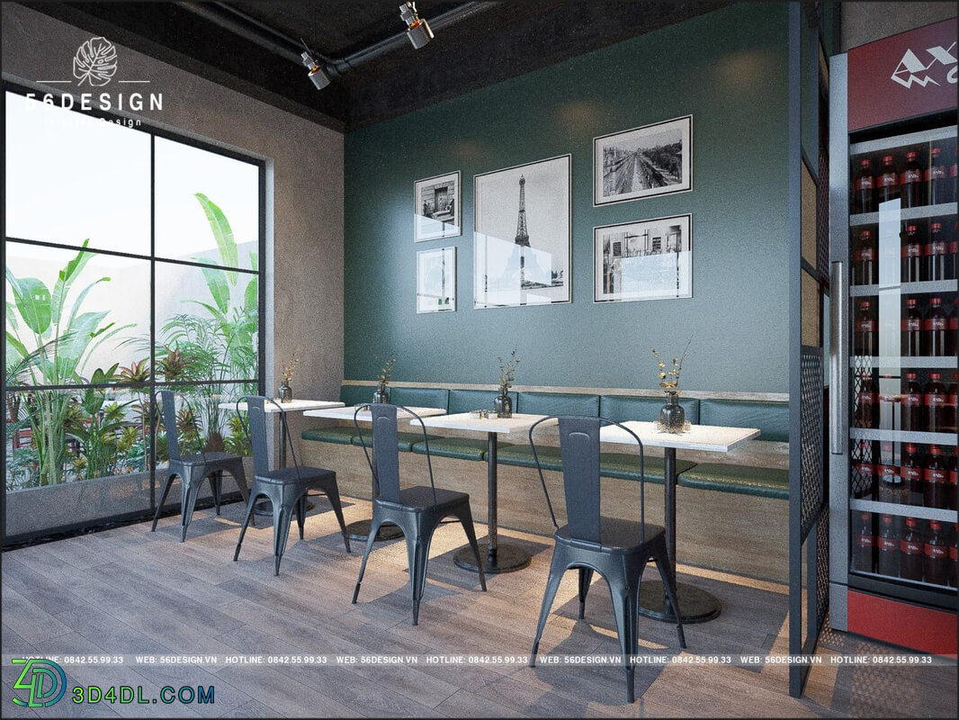 3D Model Interior Coffee 45 Scenes File 3dsmax By TrieuNam