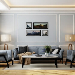 3D Interior Scene File 3dsmax Model Livingroom 436 By Manhlinh Kyzen 