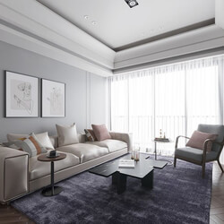 3D Interior Scene File 3dsmax Model Livingroom 354 By ThanhNguyen 