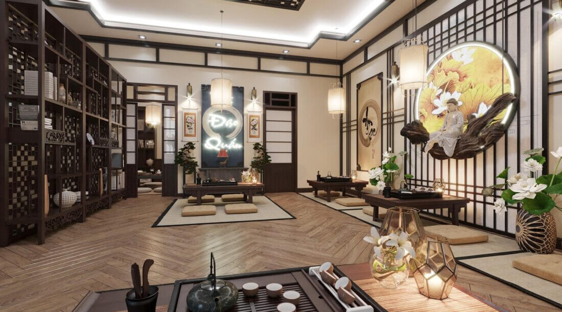Quán Trà Đạo Model 3D Scenes File 3dsmax By ThuHaThu