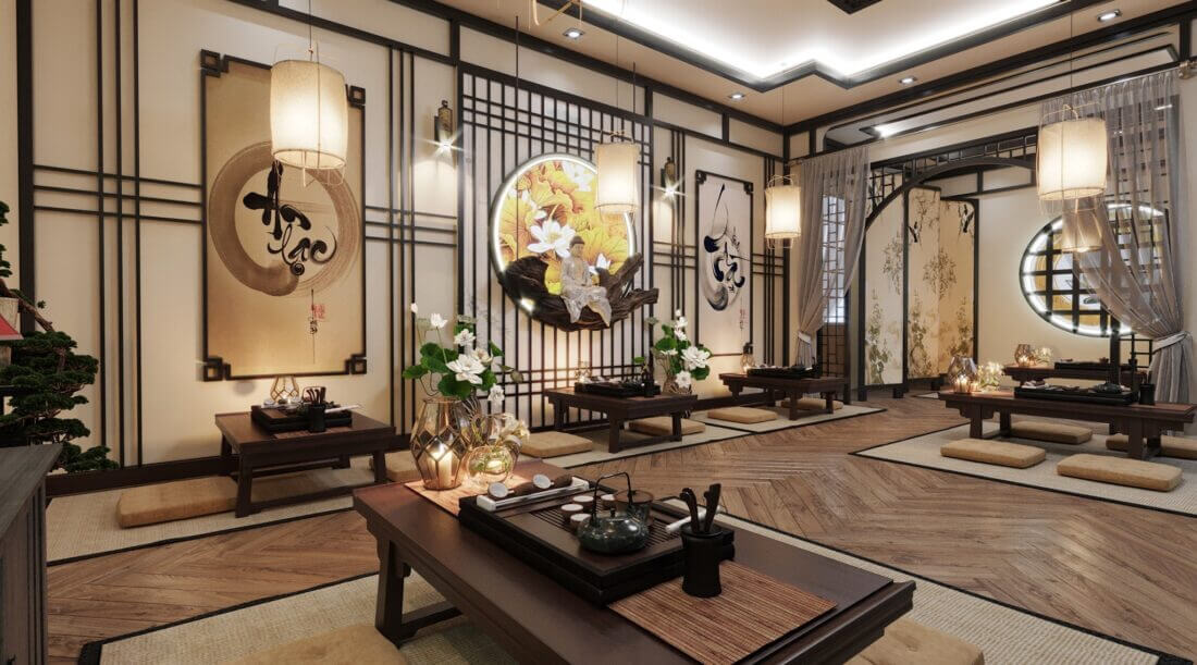 Quán Trà Đạo Model 3D Scenes File 3dsmax By ThuHaThu