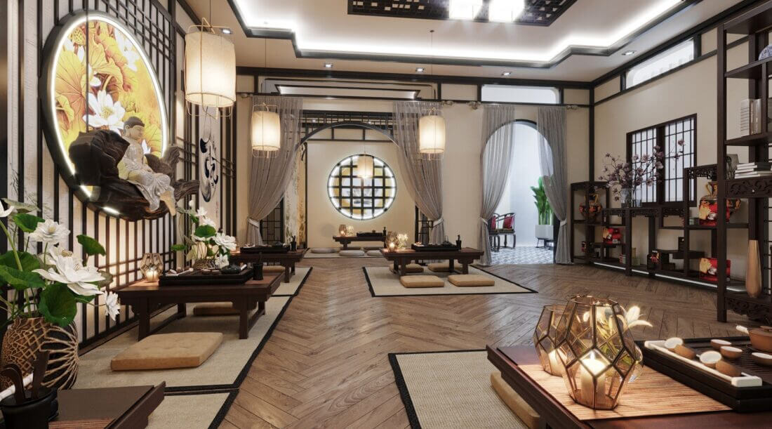 Quán Trà Đạo Model 3D Scenes File 3dsmax By ThuHaThu