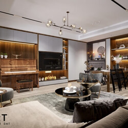  Apartment Interior Model By Ha Dinh Dat 