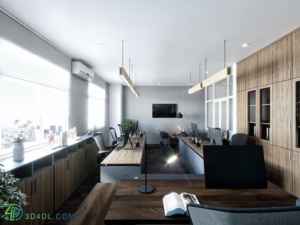 3d Interior Office Room 20 Scene File 3dsmax Model By Quy Ta