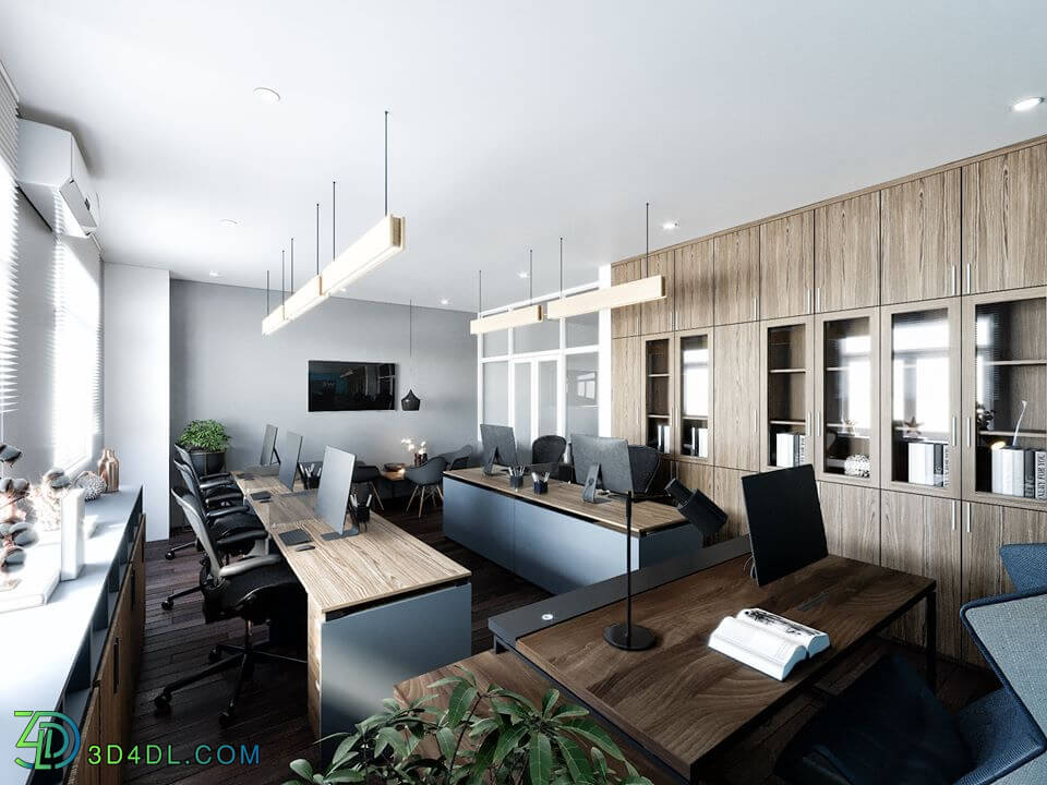 3d Interior Office Room 20 Scene File 3dsmax Model By Quy Ta