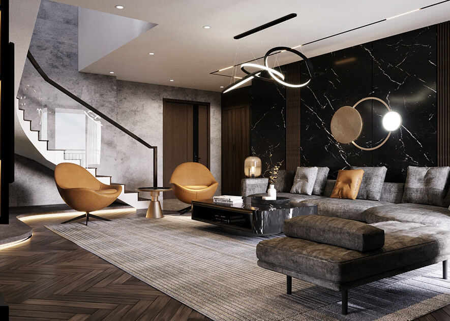  Interior Living Room- Kitchen by Ha My