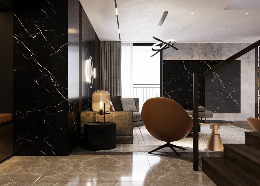  Interior Living Room- Kitchen by Ha My