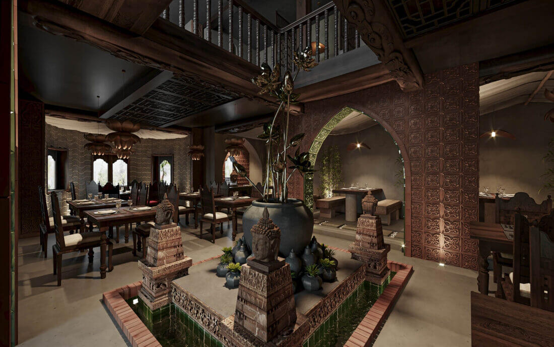 3D Model Interior Restaurant 79 Scenes File 3dsmax By Hoang Tung