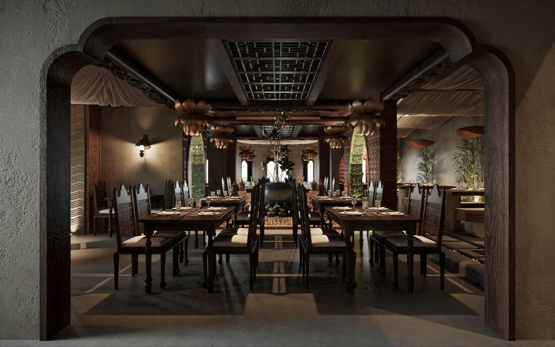 3D Model Interior Restaurant 79 Scenes File 3dsmax By Hoang Tung