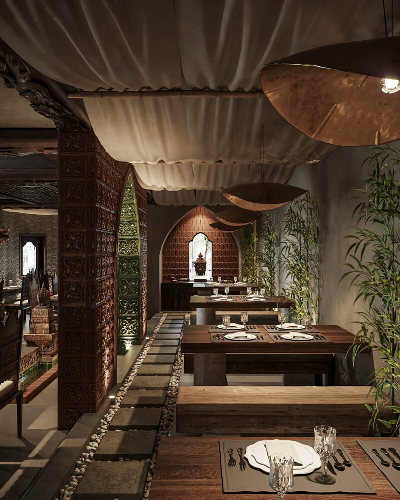 3D Model Interior Restaurant 79 Scenes File 3dsmax By Hoang Tung