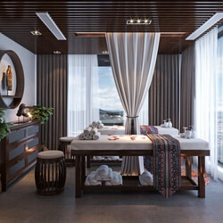3D Model Interior Spa Massage 6 Scene File 3dsmax By LoiDoHuu 