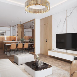  Living Room Interior by Trang Pham 