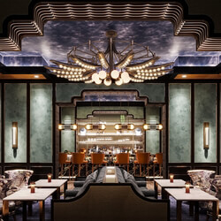 3D Model Interior Bar Restaurant Scene 244 By Le Dinh Kim Anh 