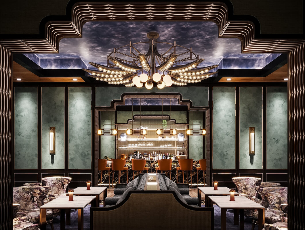 3D Model Interior Bar Restaurant Scene 244 By Le Dinh Kim Anh