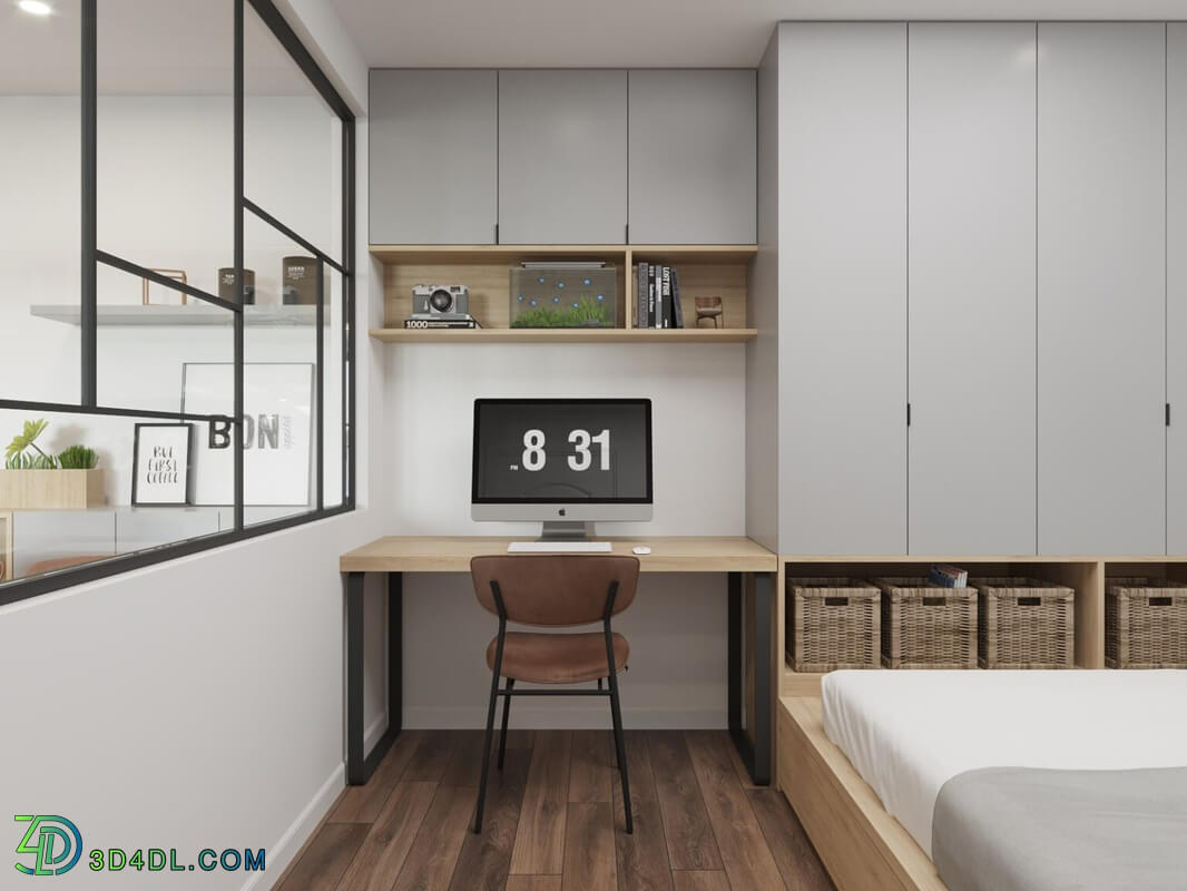 3D Interior Apartment 155 Scene File 3dsmax By NguyenHuyCuong
