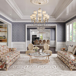 3D Interior Scene File 3dsmax Model Livingroom 579 By Pham Huy Kien 