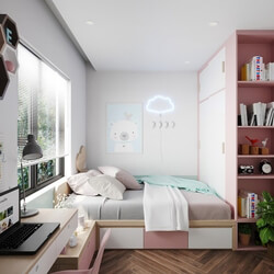 3D Interior Scenes File 3dsmax Model Bedroom 106 By Nguyen Bao Ngoc 