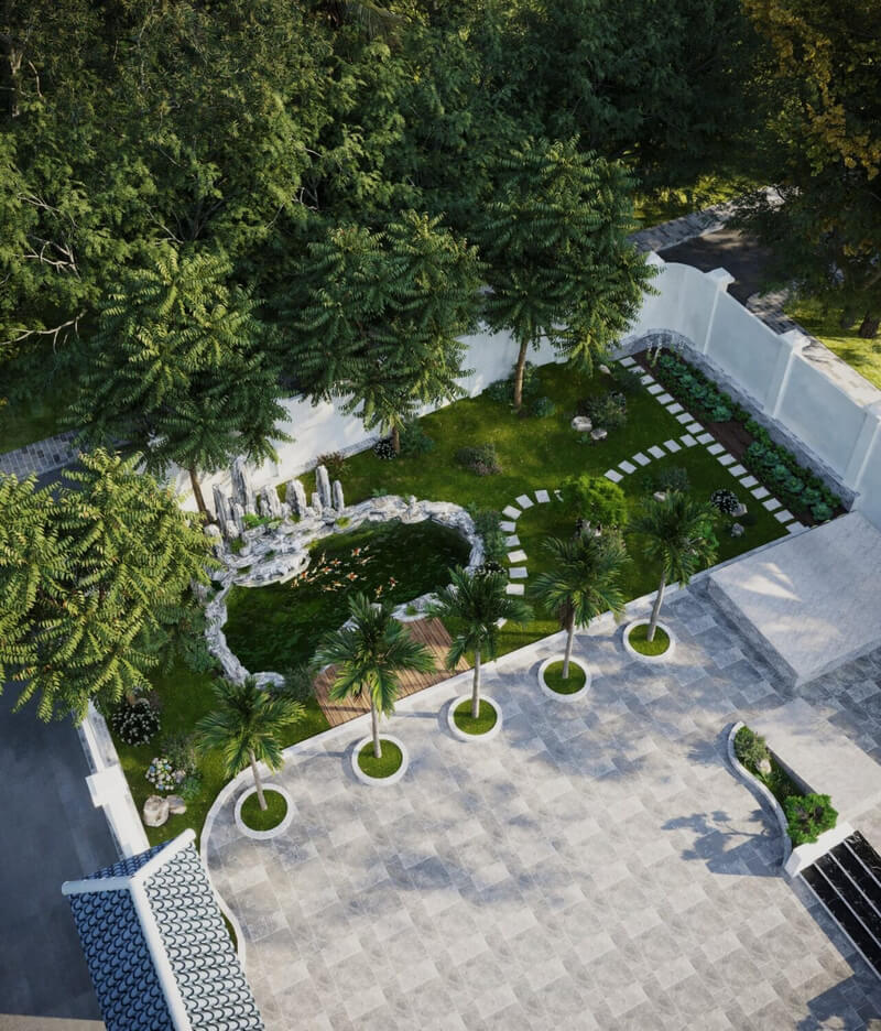  3D Exterior Garden Landscape by Quann Keuu