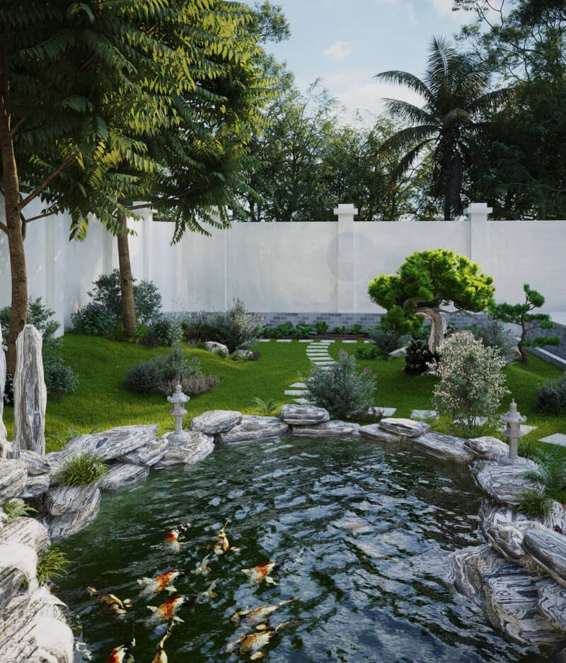  3D Exterior Garden Landscape by Quann Keuu