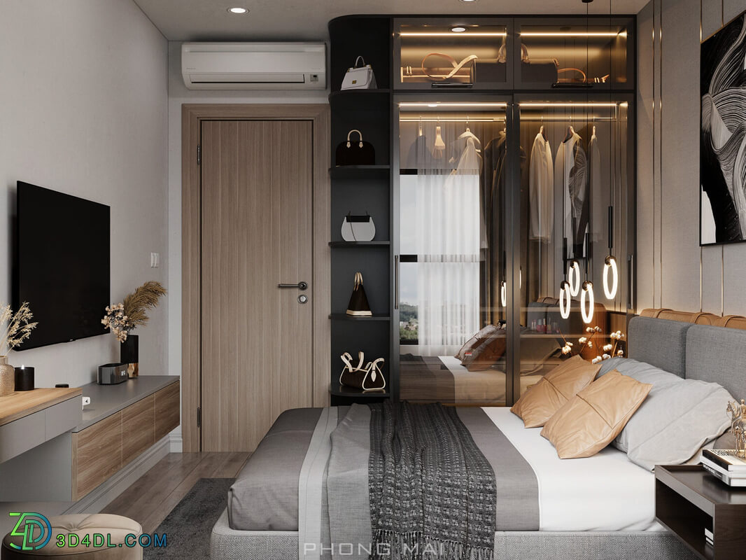 3D Interior Scenes File 3dsmax Model Bedroom 446 By Phong Mai