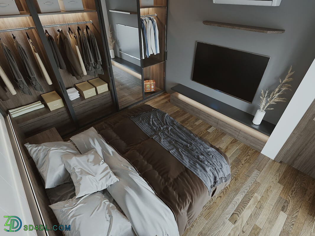 3D Interior Scenes File 3dsmax Model Bedroom 307 By Nguyen Tuan